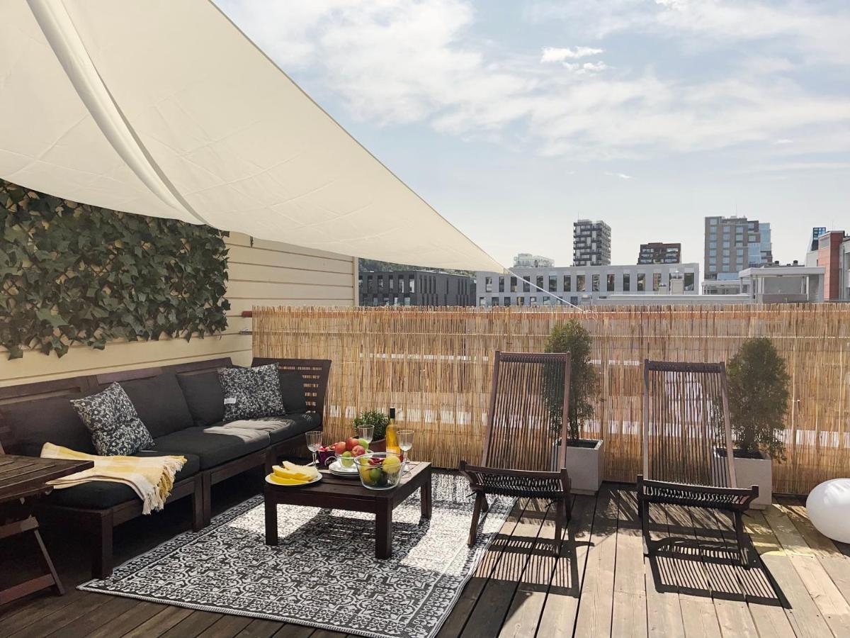 City Center Flat W Roof Top Terrace & Free Parking Oslo Dış mekan fotoğraf