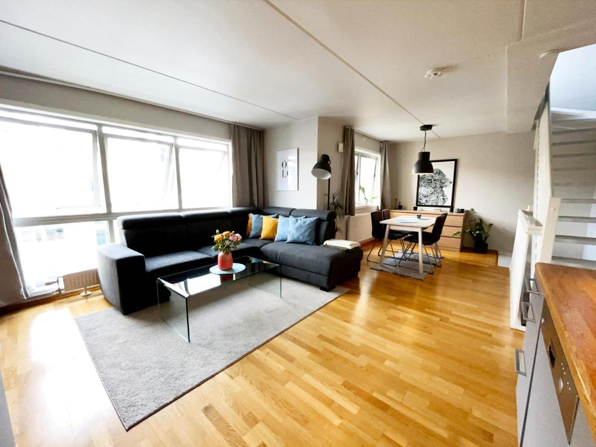 City Center Flat W Roof Top Terrace & Free Parking Oslo Dış mekan fotoğraf
