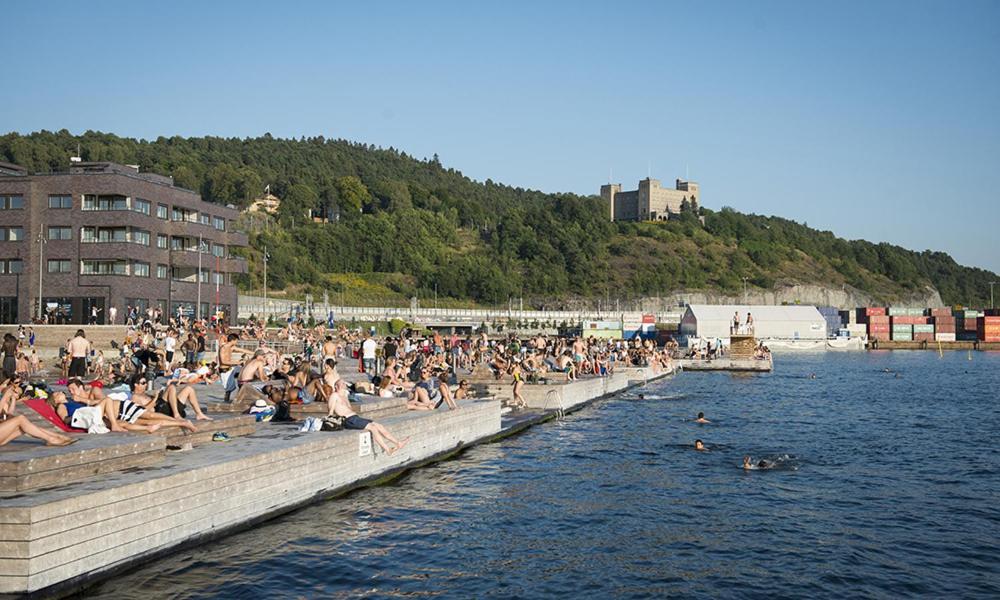 City Center Flat W Roof Top Terrace & Free Parking Oslo Dış mekan fotoğraf